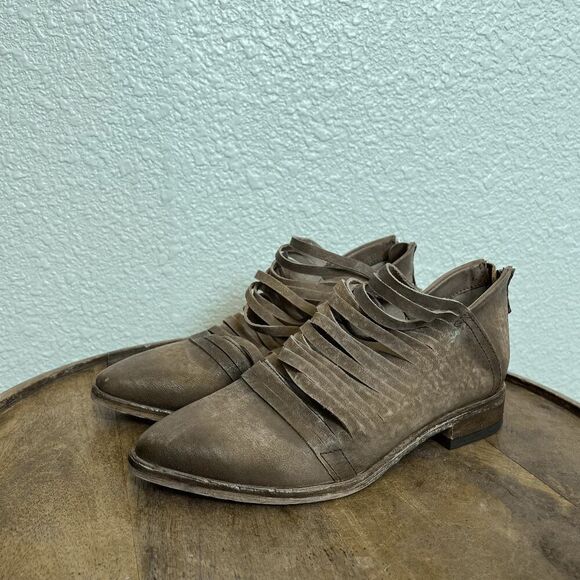 Free People Lost Valley Suede Brown Ankle Boot Women's 36 US 6 - Picture 1 of 7